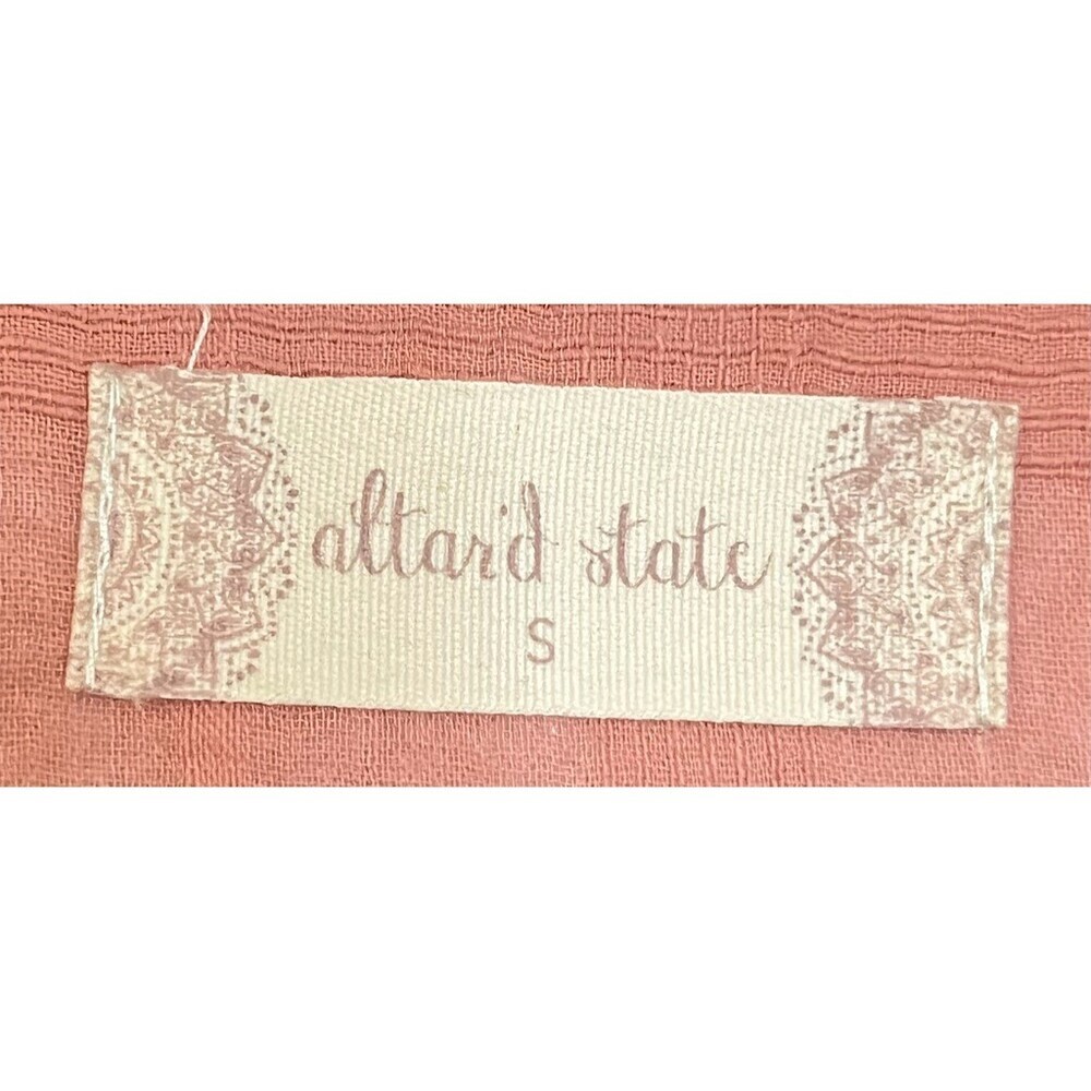 Altar'd State Tiered Layered Babydoll Top Women’s S Pink Boho Hippie Gypsy - Picture 8 of 9